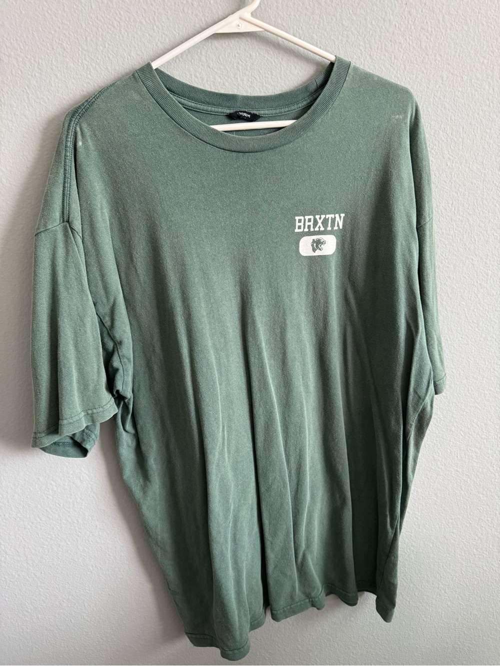 Brixton Sage Green Short Sleeve Logo Tee